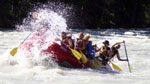 Whitewater rafting in Jasper on the Athabasca River