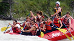 Whitewater rafting in Jasper on the Athabasca River