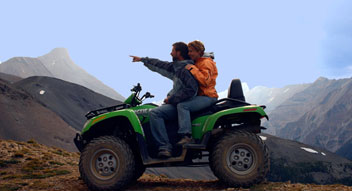 ATV tours at Toby Creek Adventures near Panorama and Invermere, British Columbia